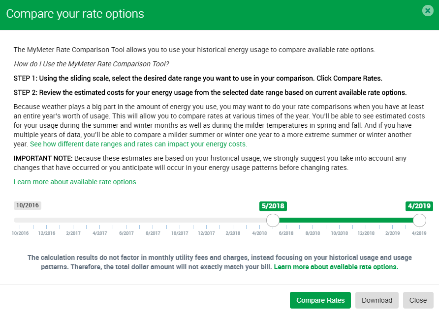 Compare you rate options