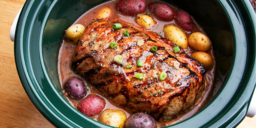Food in slow cooker